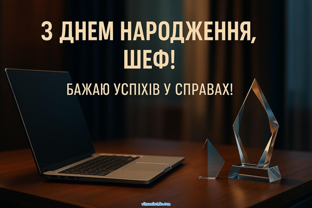 Велика колекція коротких привітань з днем народження начальника