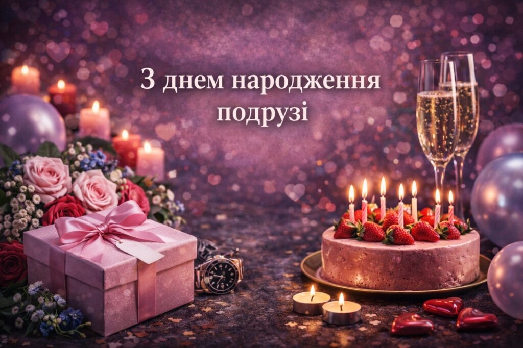 Привітання з днем народження подрузі