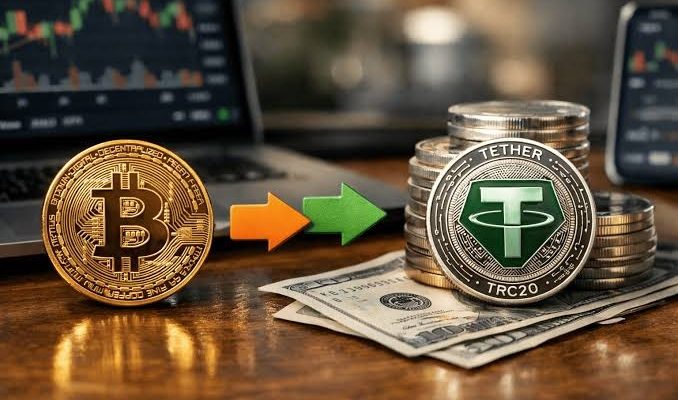 Tether TRC20 (USDT) на Bitcoin (BTC)