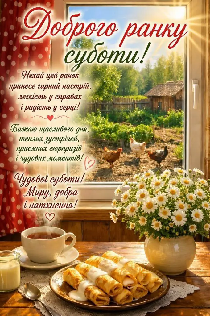 Доброго ранку, субота