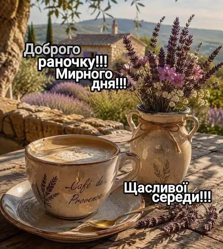 Доброго ранку, середа