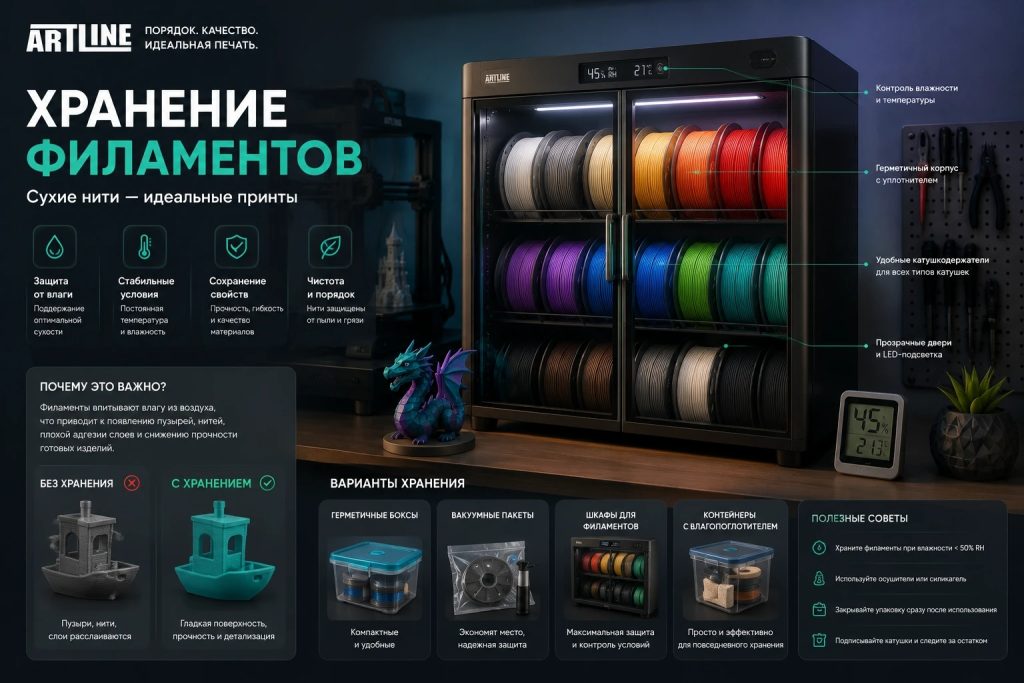 Хранение филамента