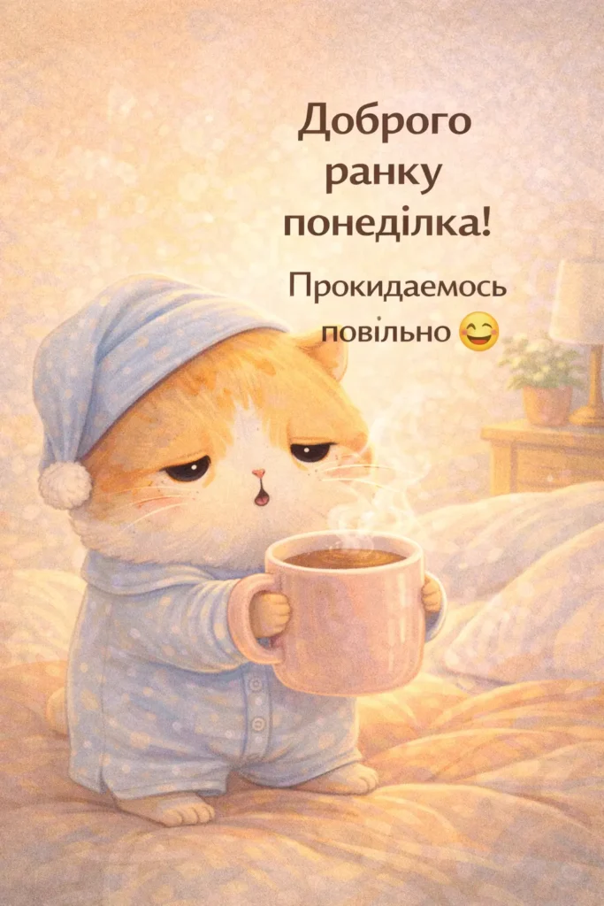 Доброго ранку, понеділок
