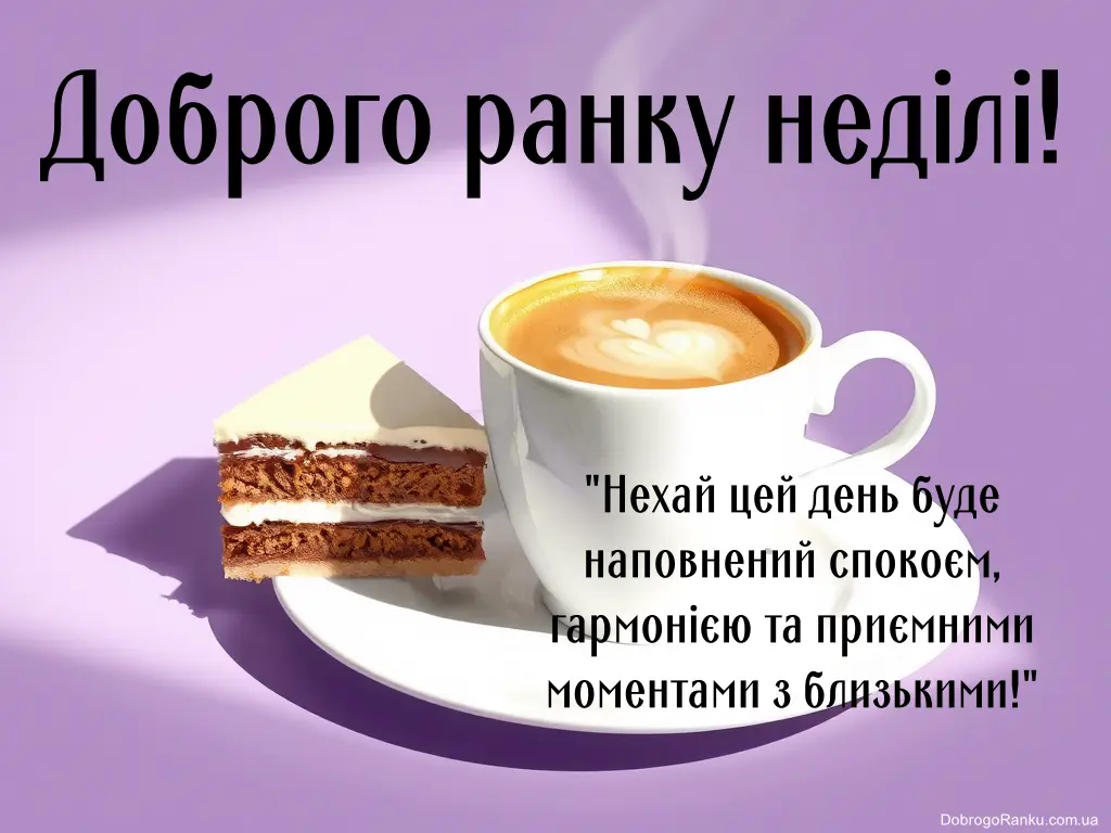 Доброго ранку, неділя