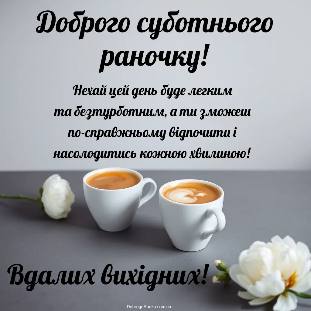 Доброго ранку, субота