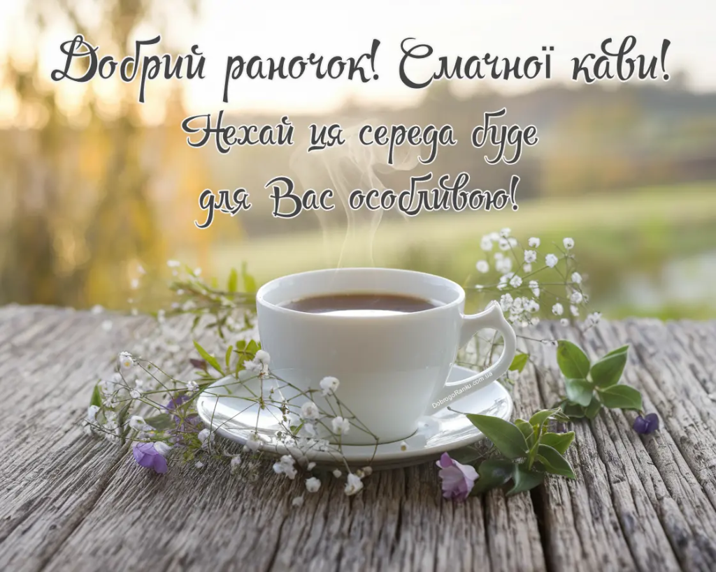 Доброго ранку, середа