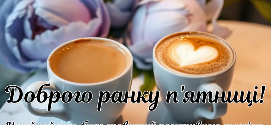 Доброго ранку, п’ятниця: красиві побажання гарного дня та чудового настрою