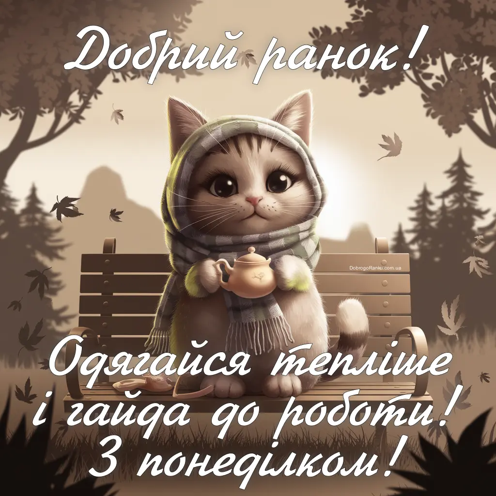Доброго ранку, понеділок