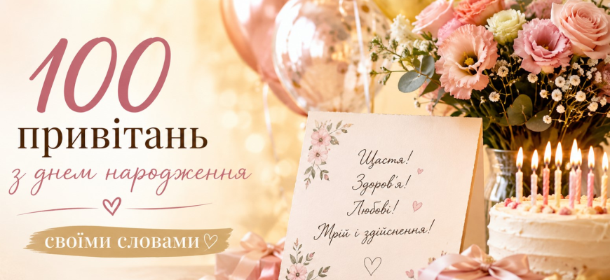 100 привітань з Днем народження: красиві, щирі та оригінальні побажання