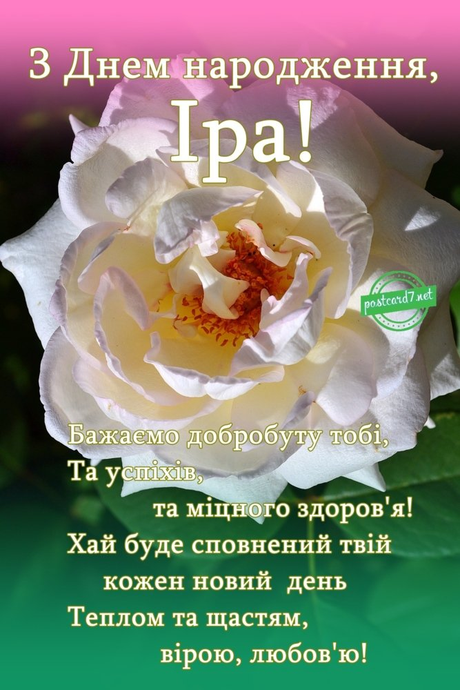 З Днем народження, Ірино!