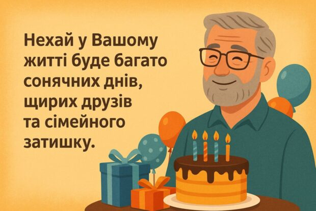 Привітання з Днем народження тестю