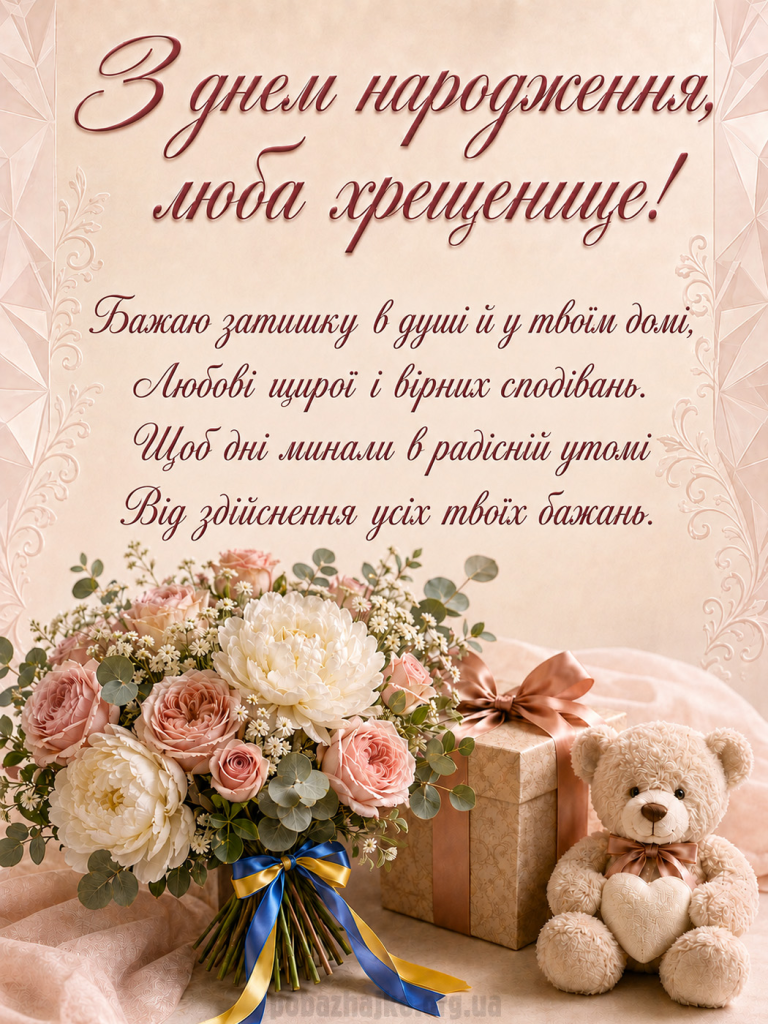 З Днем народження, похреснице