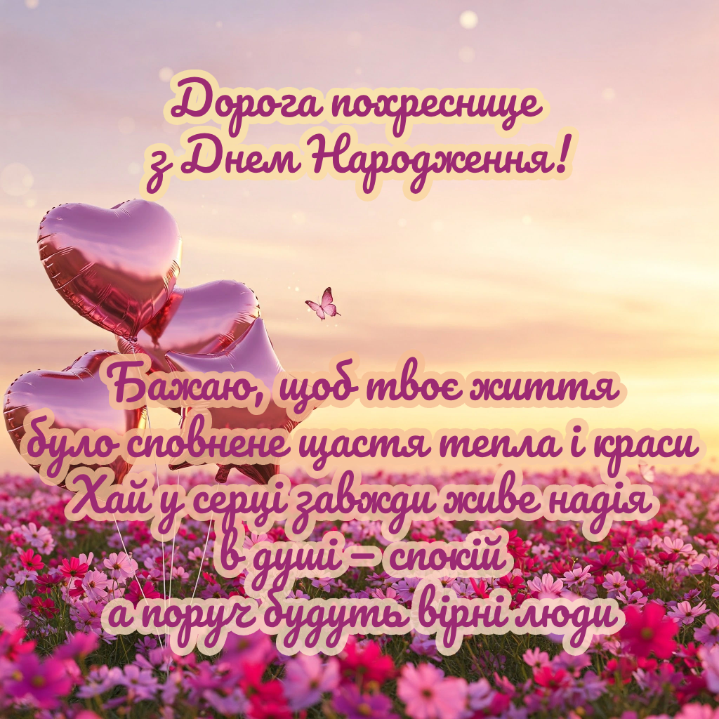 З Днем народження, похреснице