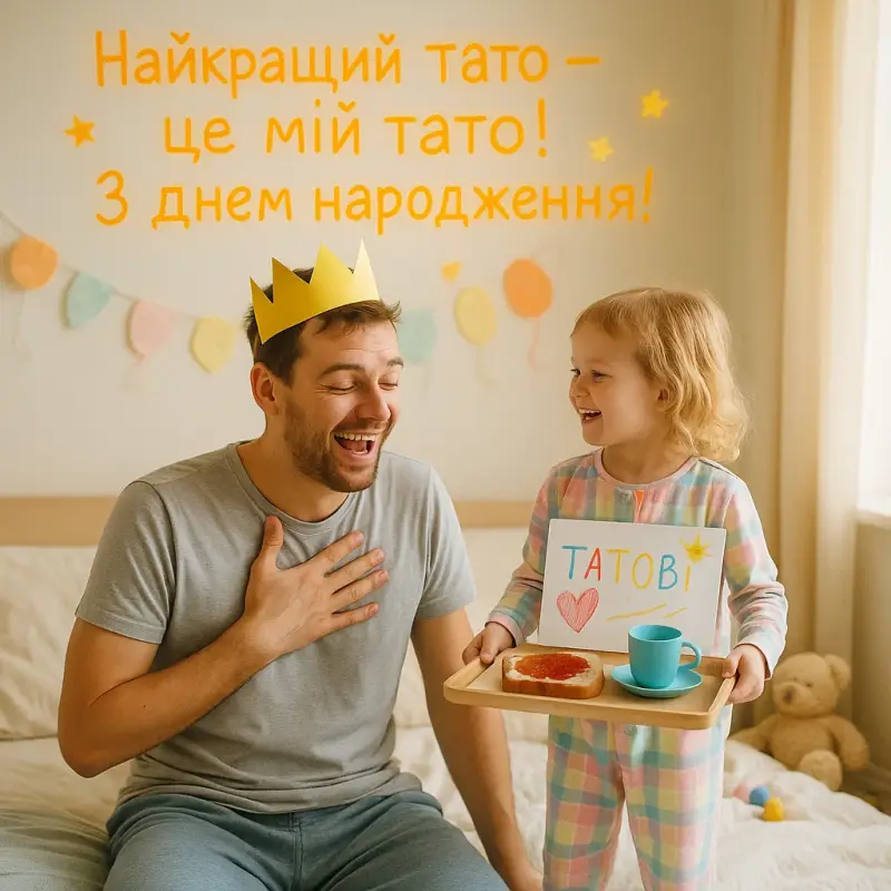 Привітання з Днем народження татові від доньки до сліз