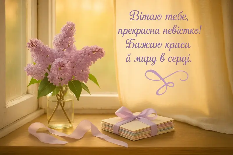 Привітання з Днем народження невістці