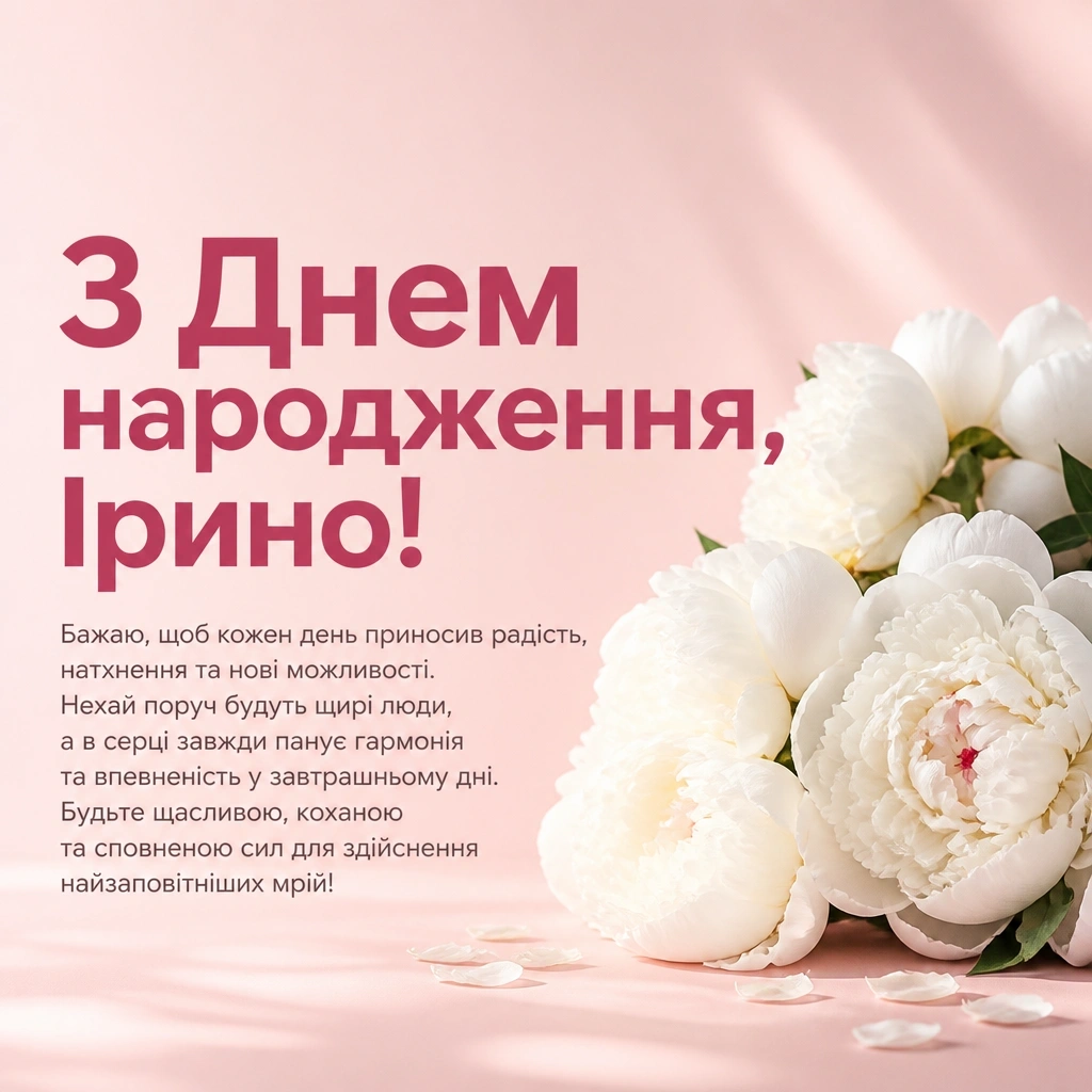 З Днем народження, Ірино!