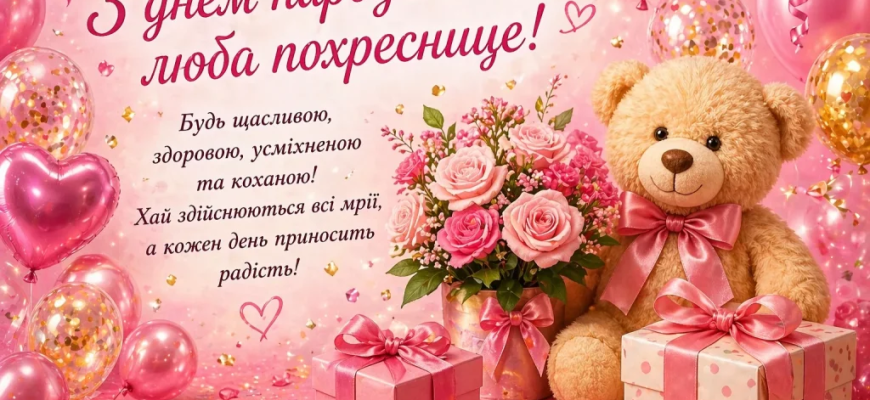 З Днем народження, похреснице: красиві, щирі та зворушливі привітання
