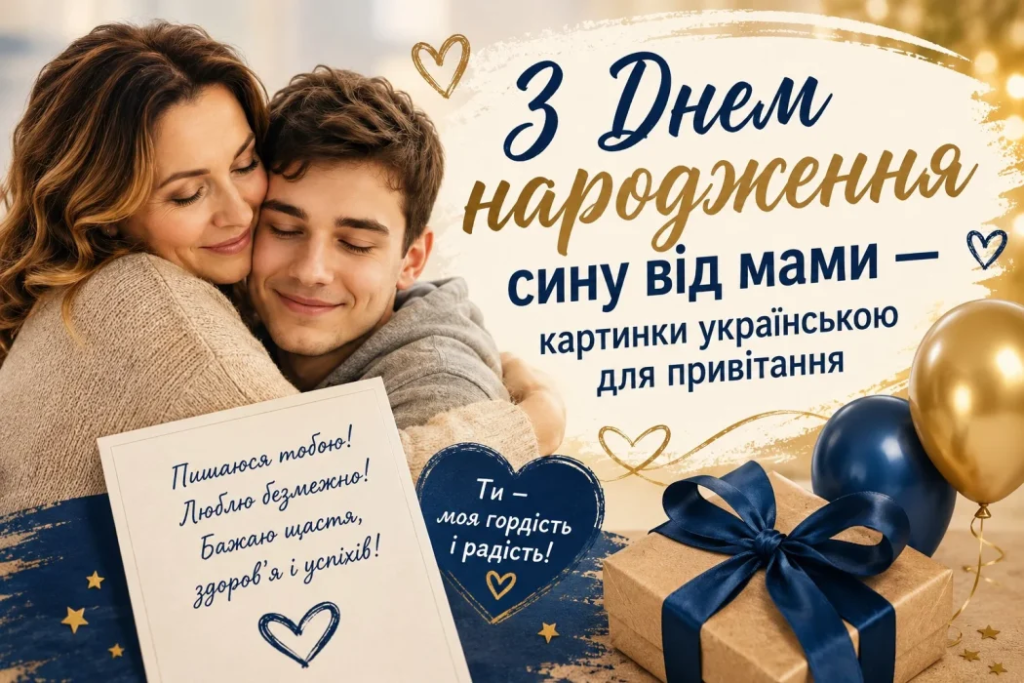Зворушливі привітання з Днем народження сину від мами