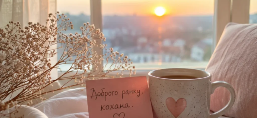 Доброго ранку коханій: красиві, ніжні та романтичні побажання