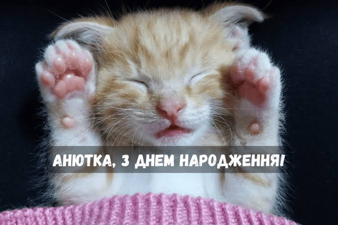 Привітання з днем народження Анни