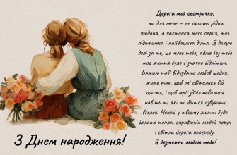 Привітання з Днем народження молодшій сестрі: щирі, красиві та зворушливі побажання