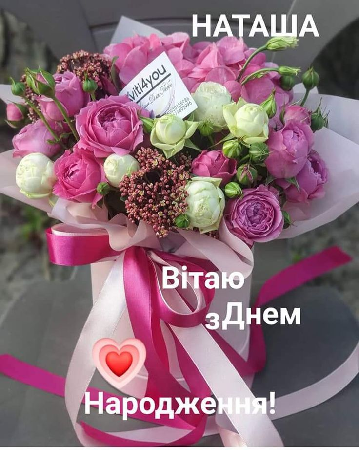 Привітання з Днем народження Наталії