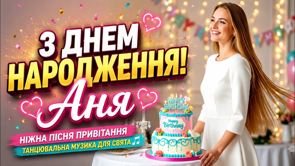 Привітання з днем народження Анни