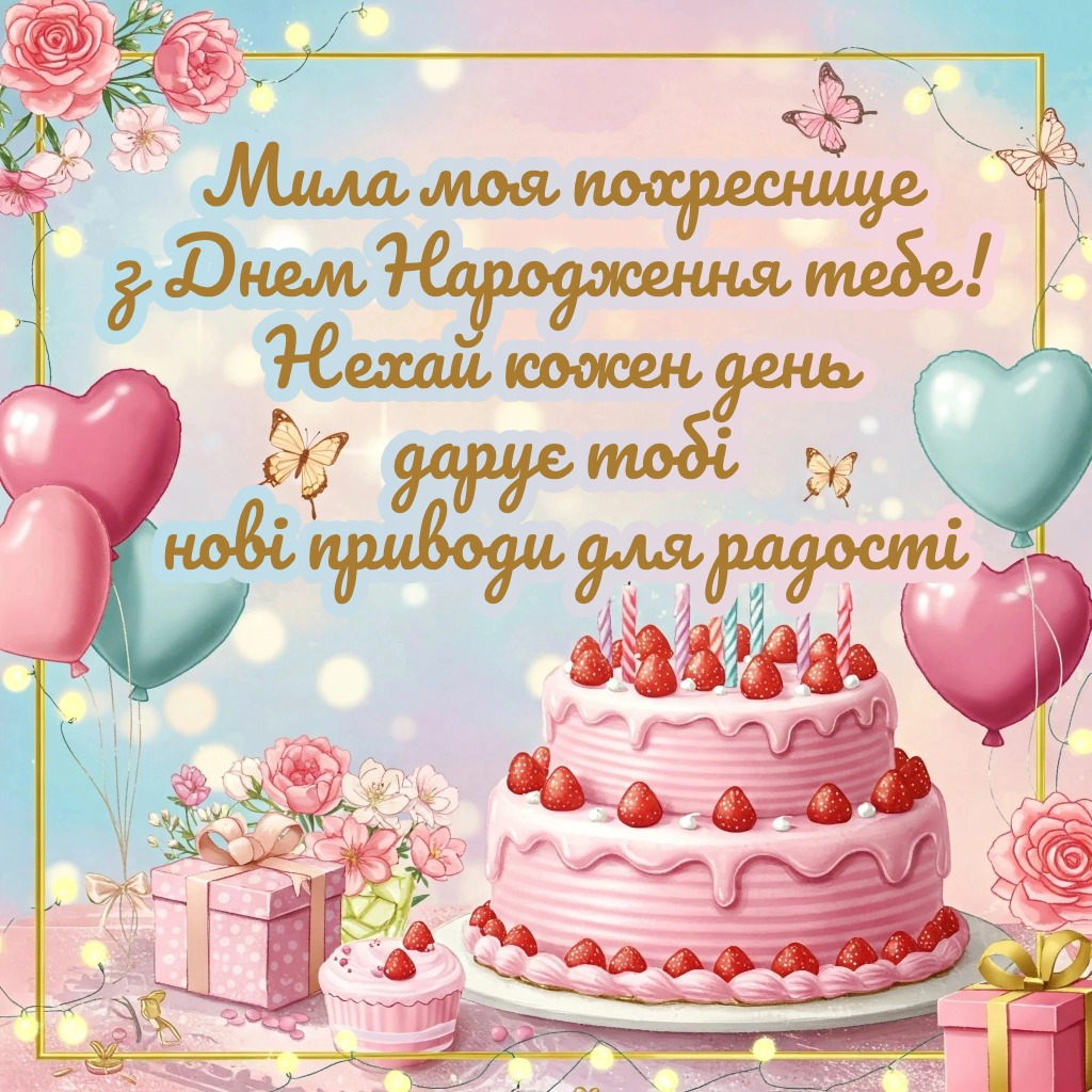 З Днем народження, похреснице