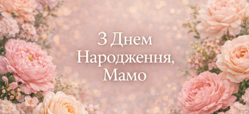 Привітання з Днем народження мамі