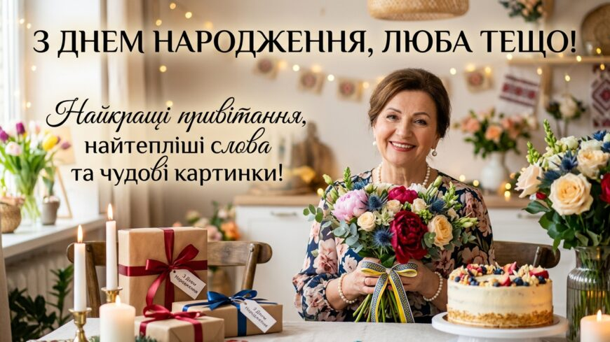 Привітання з Днем народження тещі