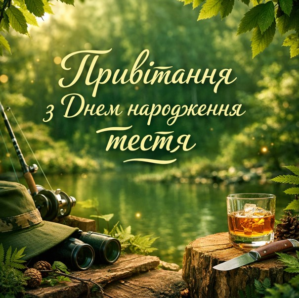 Привітання з Днем народження тестю