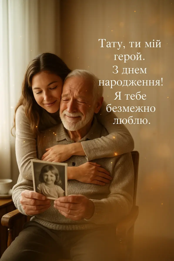Привітання з Днем народження татові від доньки до сліз